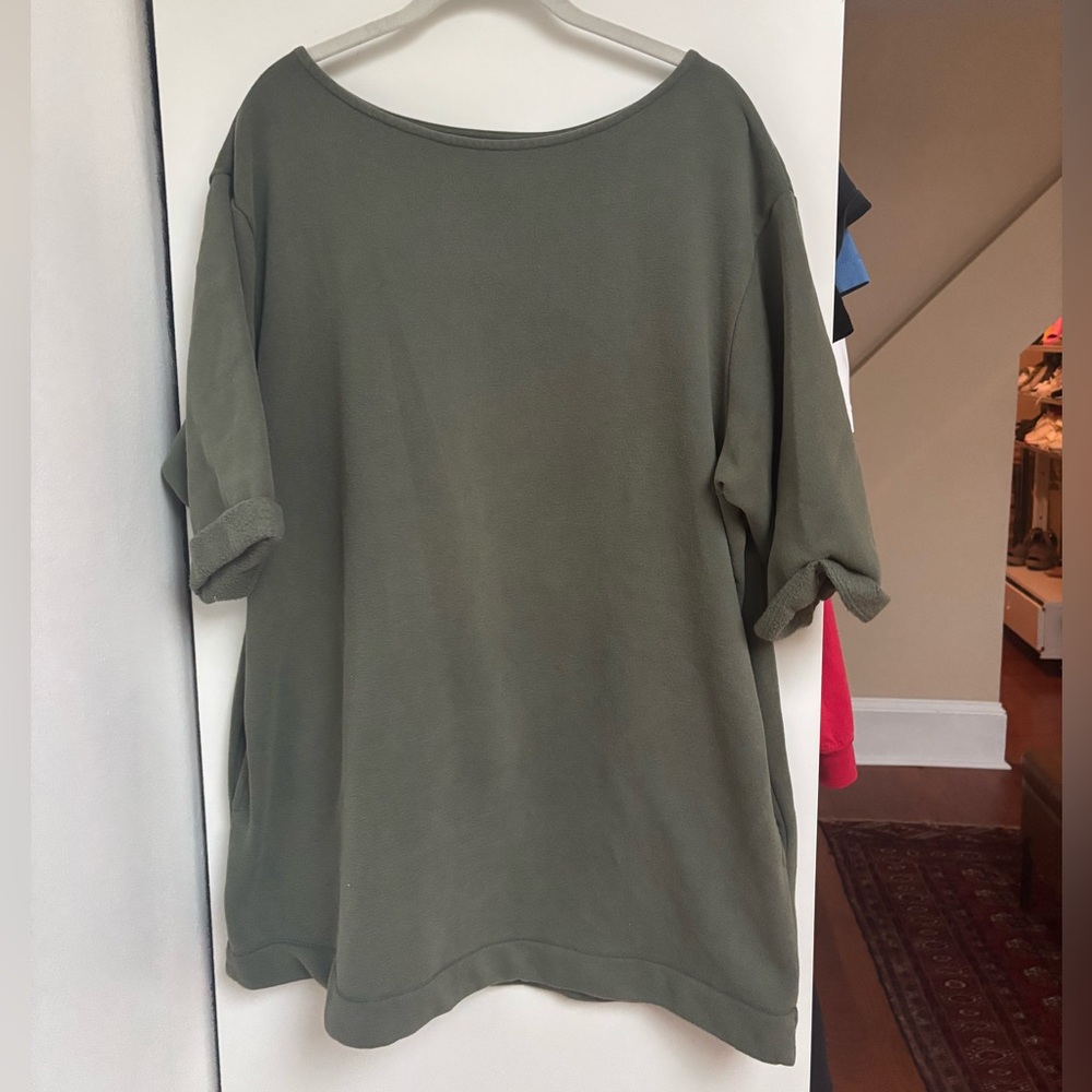 Urban Outfitters olive Short Sleeve sweater
